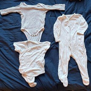 Lot of Mori Baby Pajama and onesies 3-6 months gender neutral